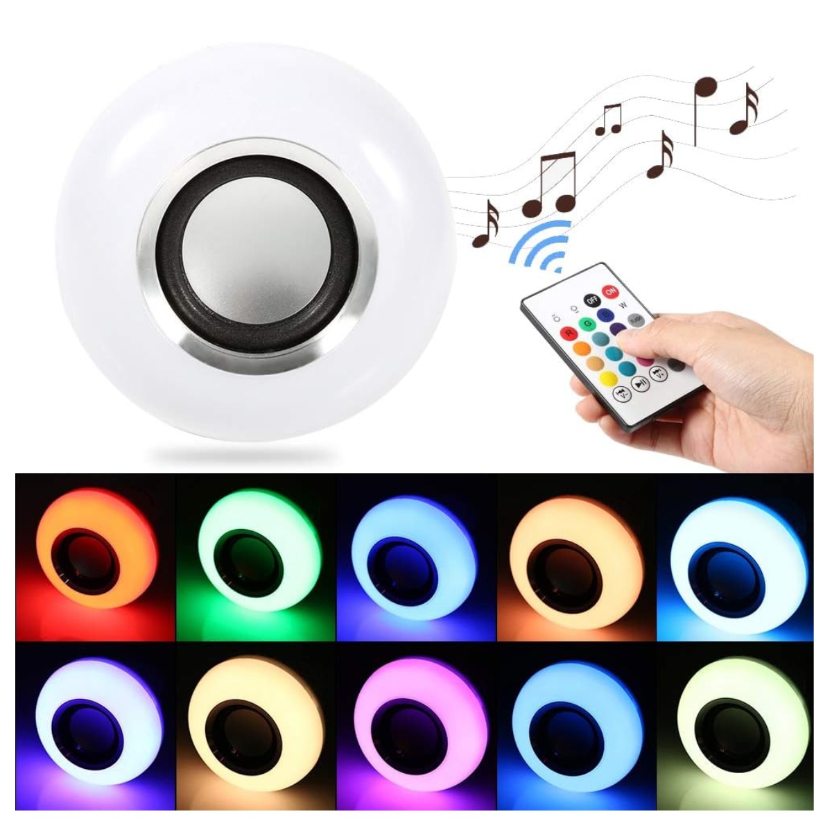 Bombillo Multicolor Bluetooth Parlante